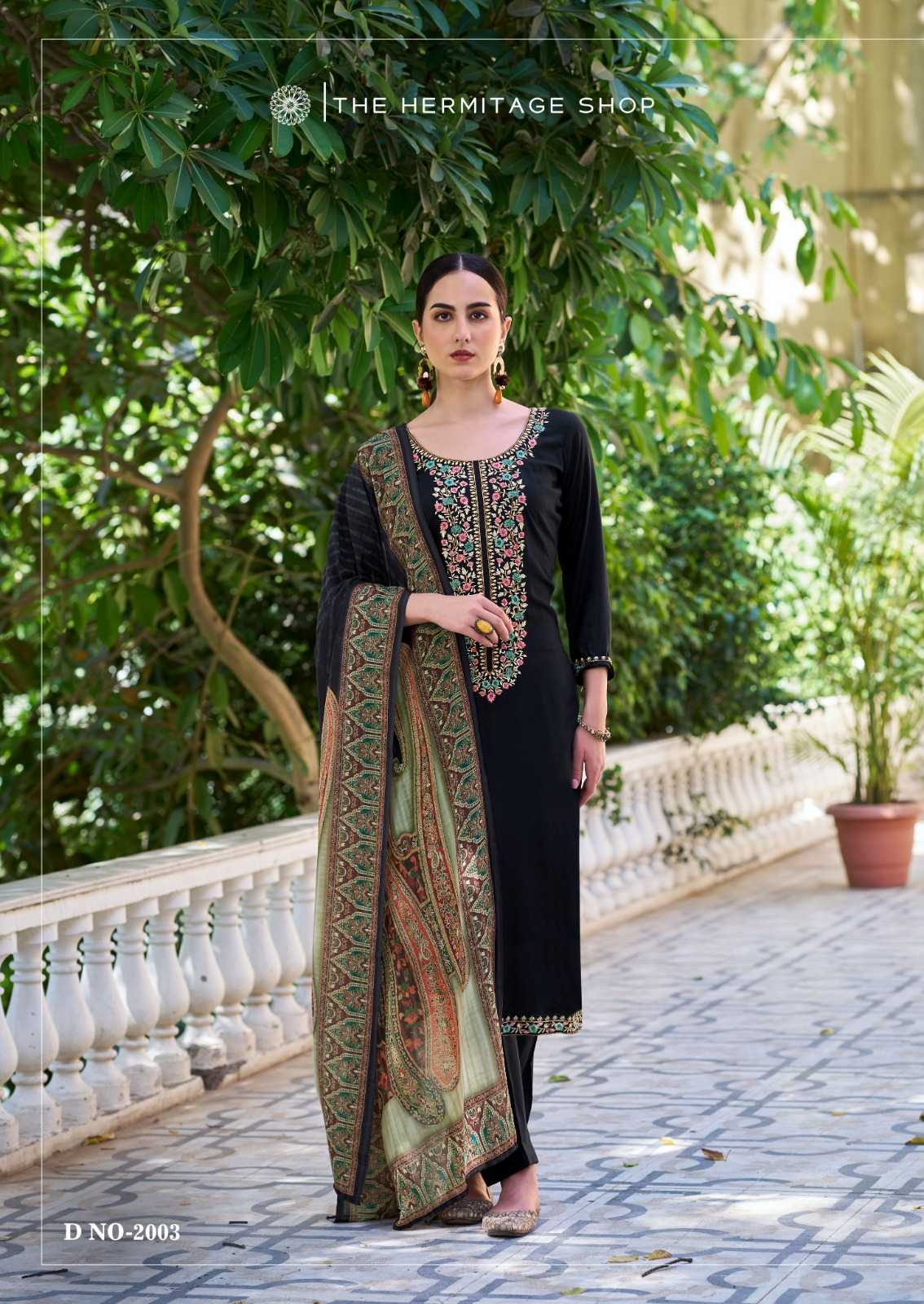 the hermitage begum vol 2 beautiful look rayon viscose designer pakistani salwar suit