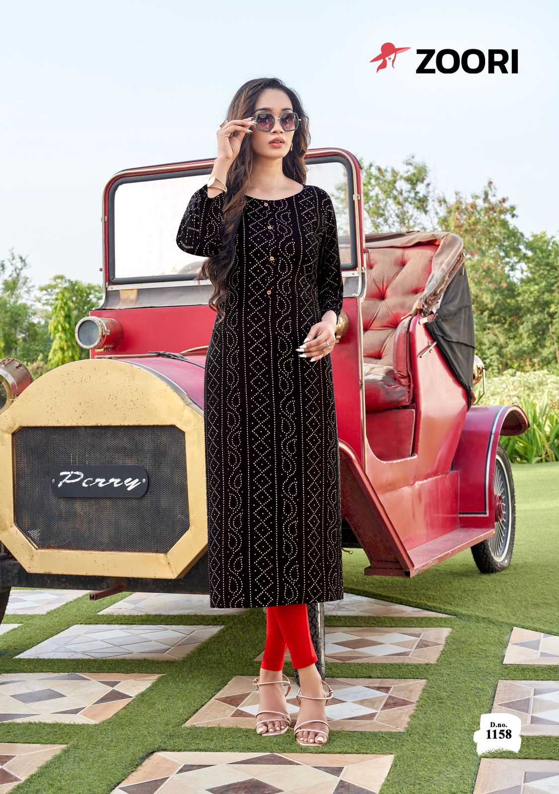 zoori presents akshara vol 27 full stitch 1158-1163 series classic big size long kurti  