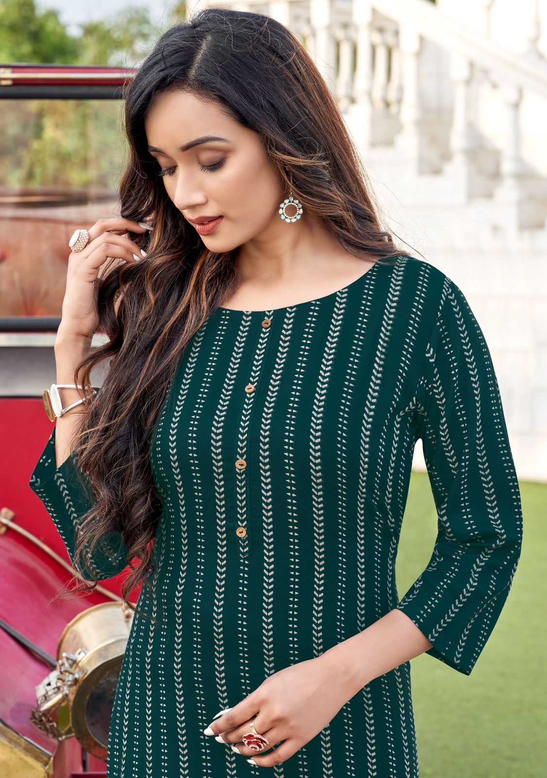 zoori presents akshara vol 27 full stitch 1158-1163 series classic big size long kurti  