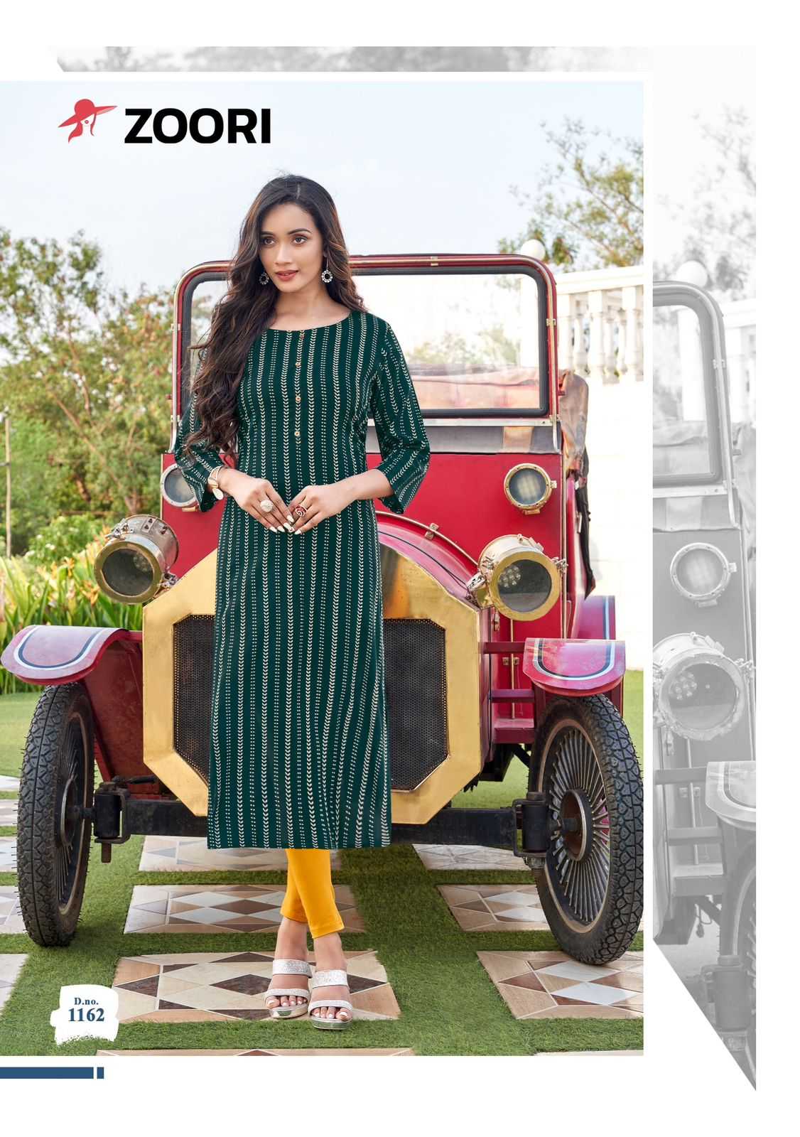 zoori presents akshara vol 27 full stitch 1158-1163 series classic big size long kurti  