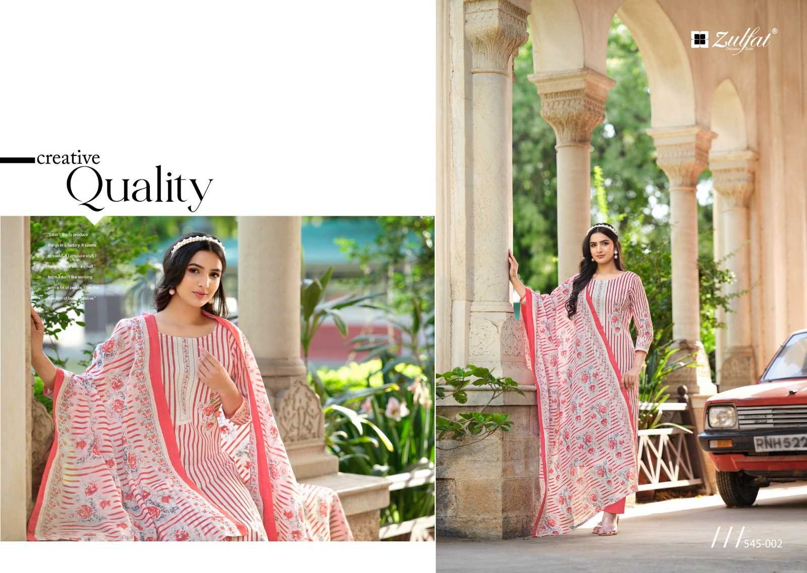 zulfat farhana vol 5 fancy cotton comfortable full stitch big size pakistani salwar suit 