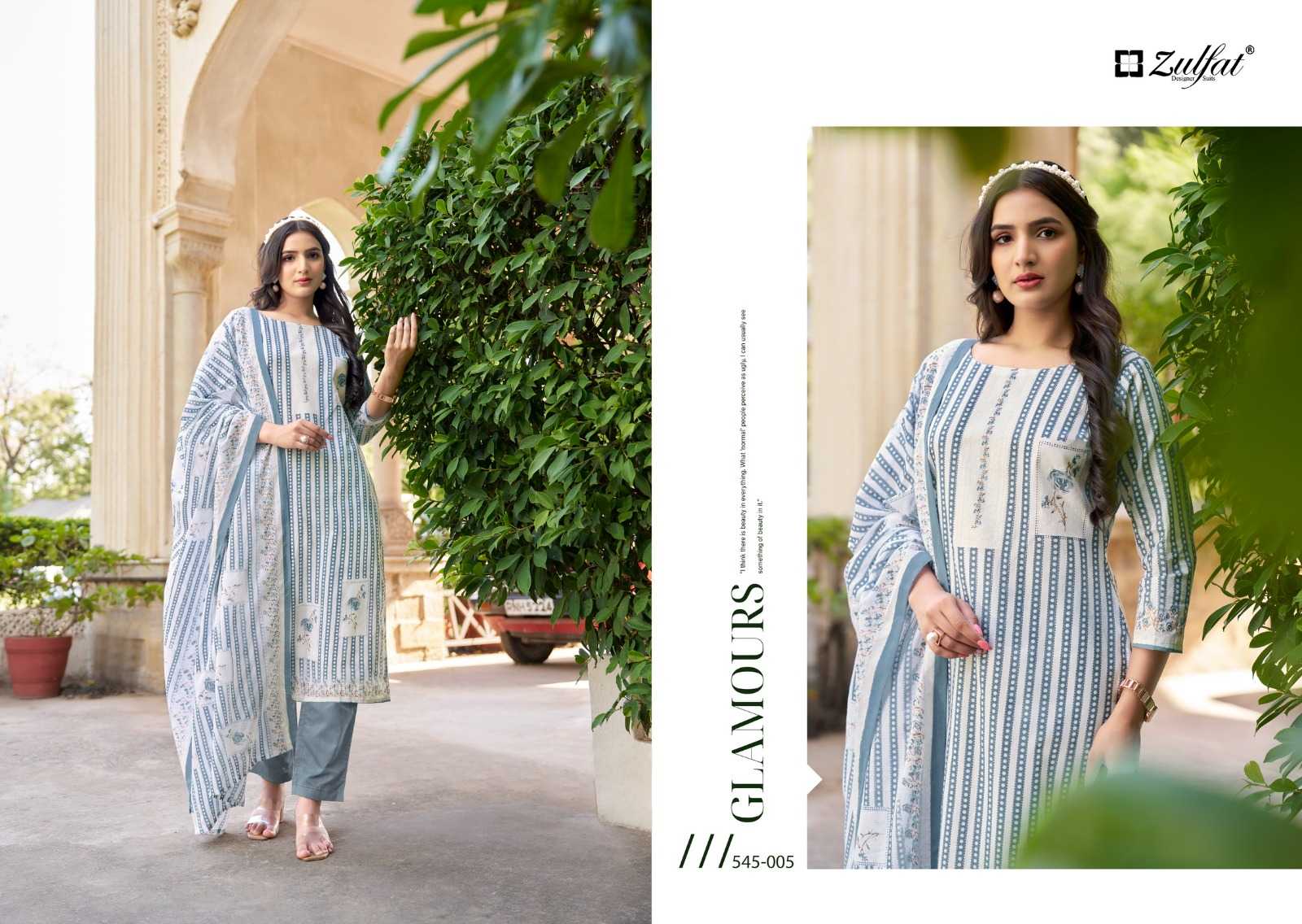 zulfat farhana vol 5 fancy cotton comfortable full stitch big size pakistani salwar suit 