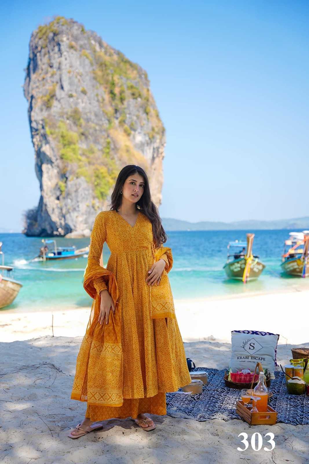 pr clora vol 3 muslin print exclusive readymade big size flair salwar kameez 