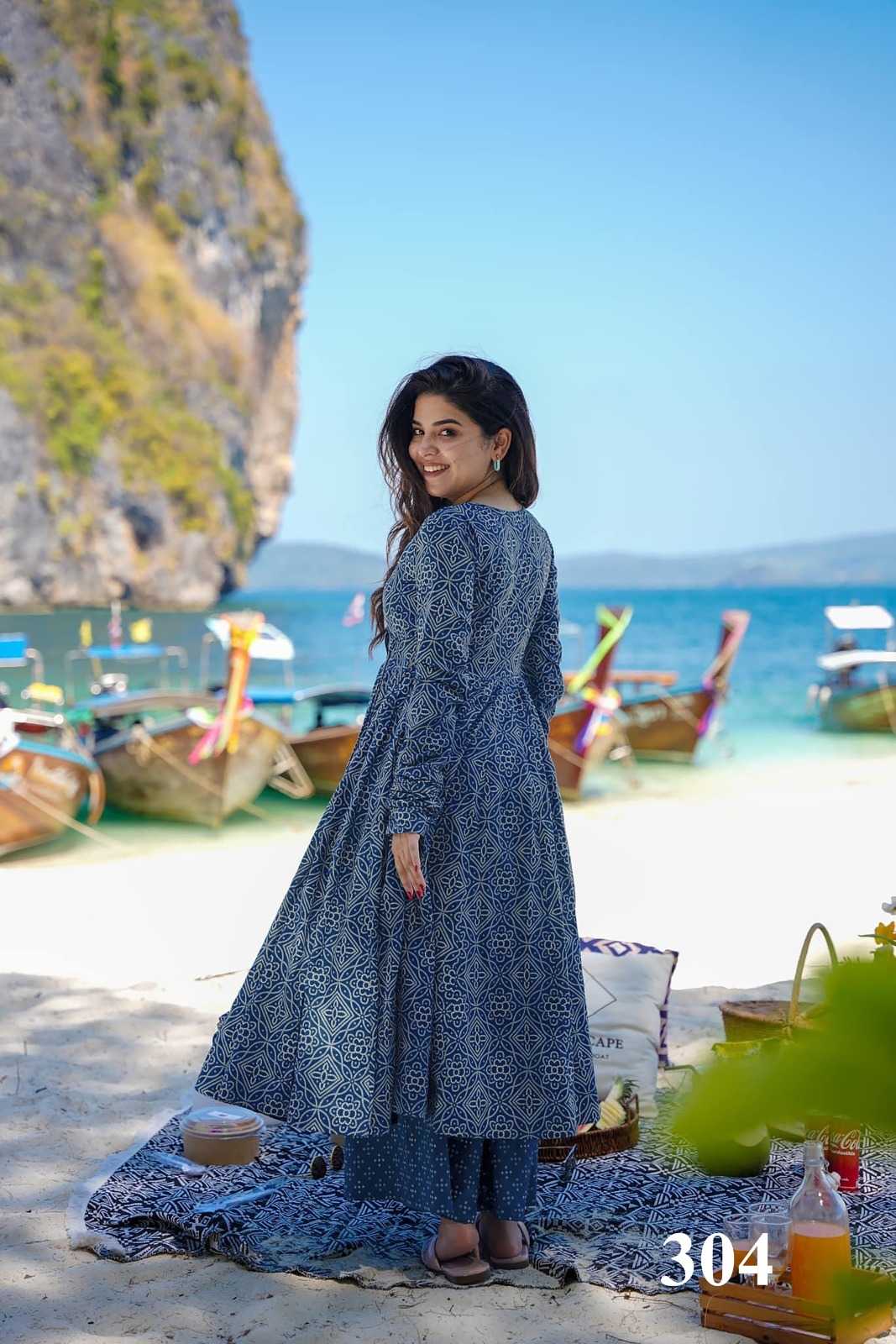 pr clora vol 3 muslin print exclusive readymade big size flair salwar kameez 