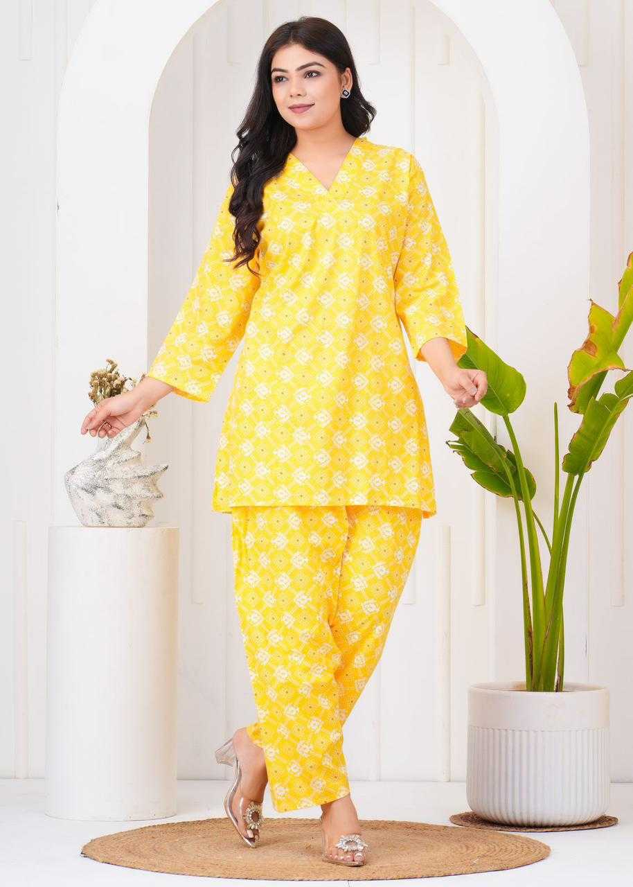 pr cotton readymade stylish outfit look big size combo set co-ord set 