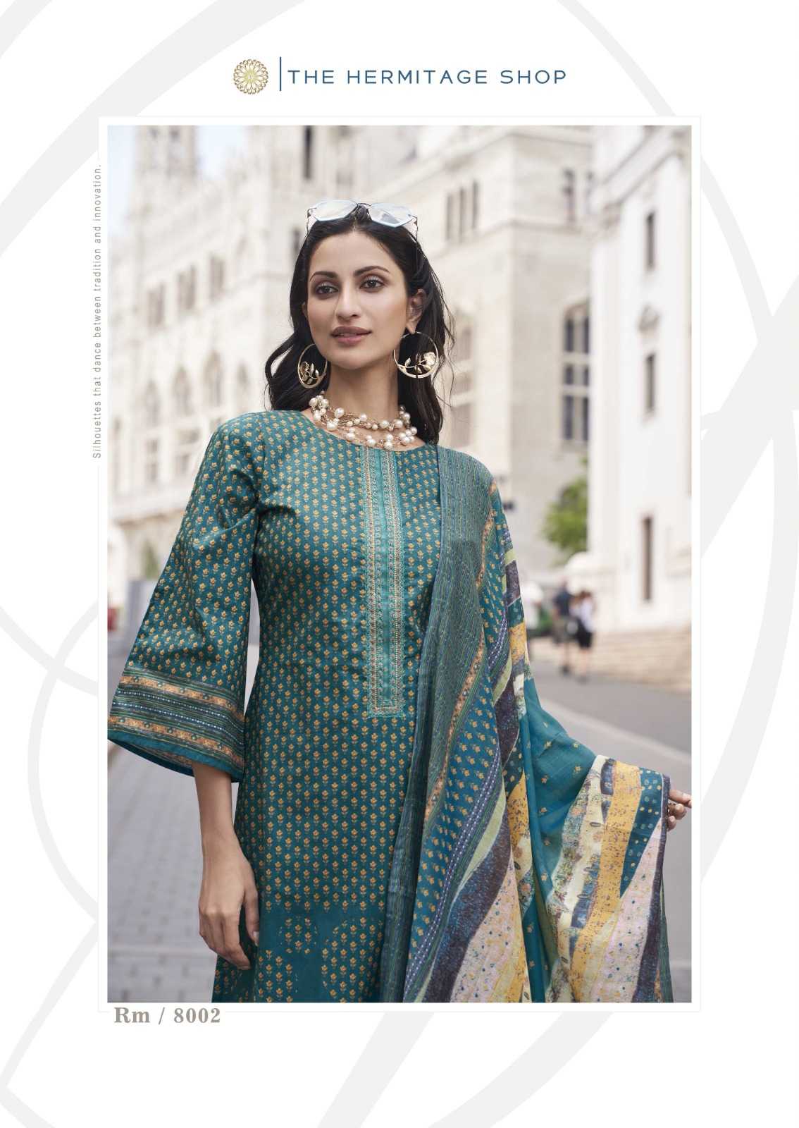 roz meher by the hermitage karachi prints pakistani style 3pcs dress