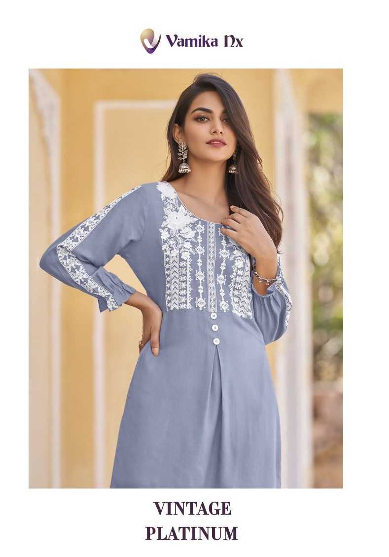 vamika vintage platnium super hit design rayon readymade classic co-ord set 