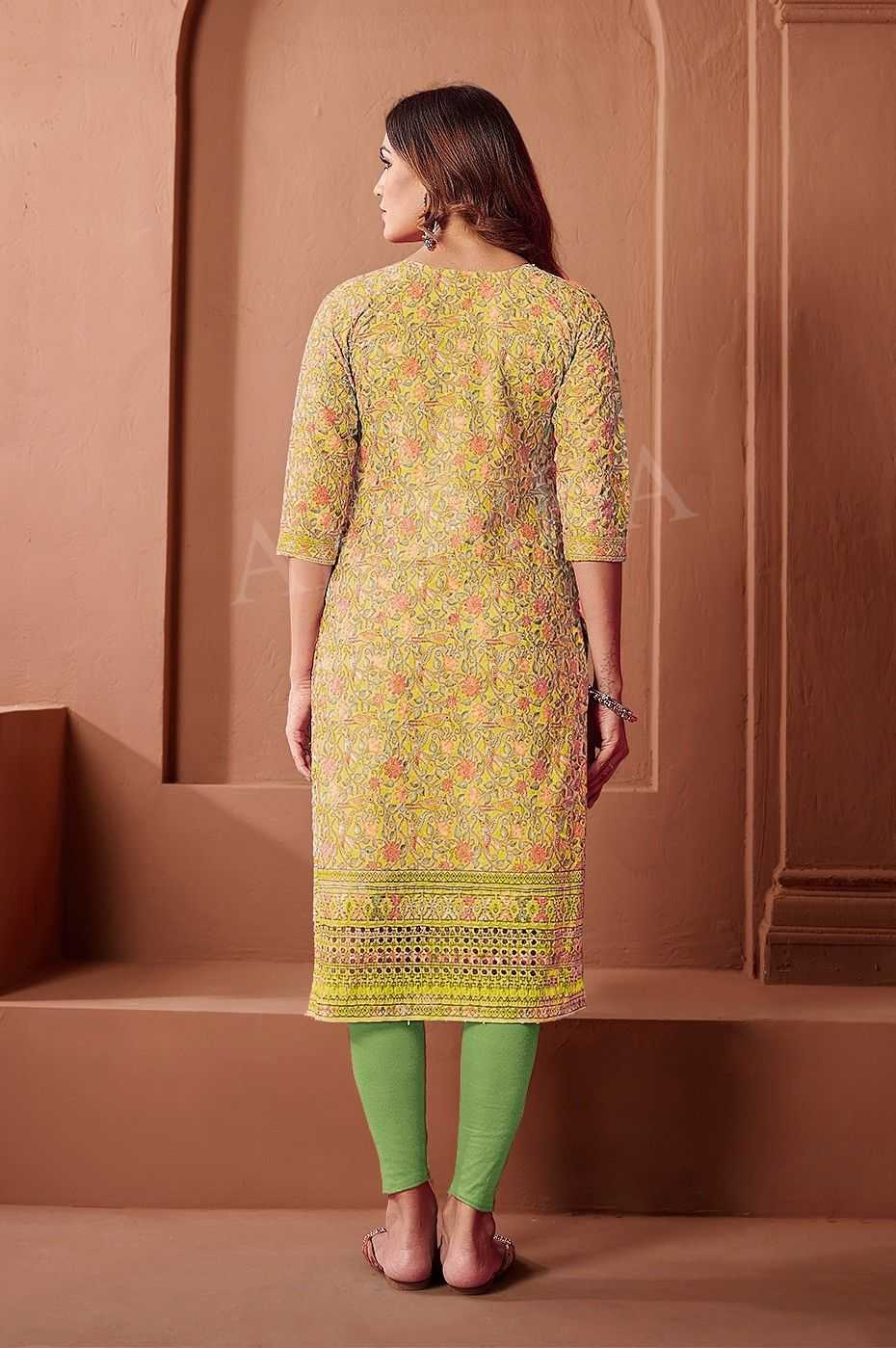 ambika snorita nx cotton mirror work daily wear full stitch combo kurti 