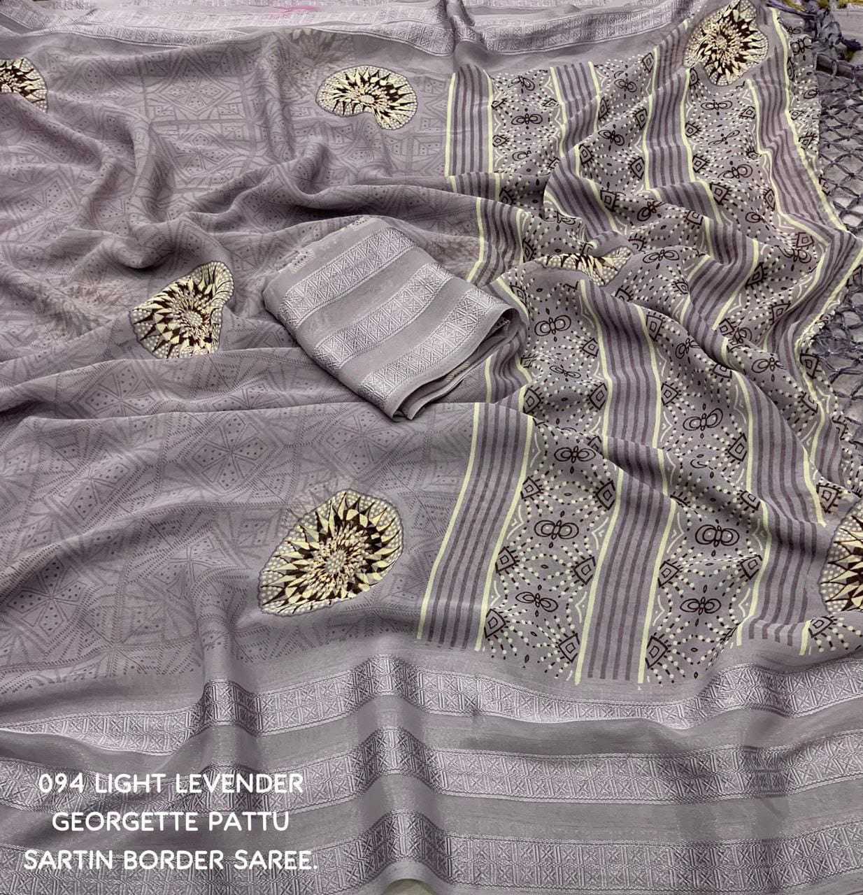 pr kc 4006 pretty look georgette light dusty color printed saree 