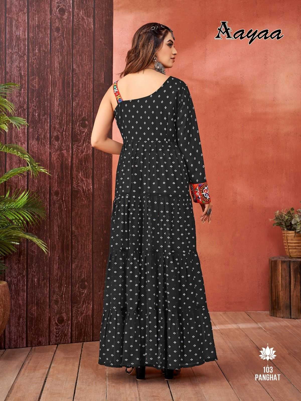 pr panghat vol 1 georgette navratri special readymade big size gown 