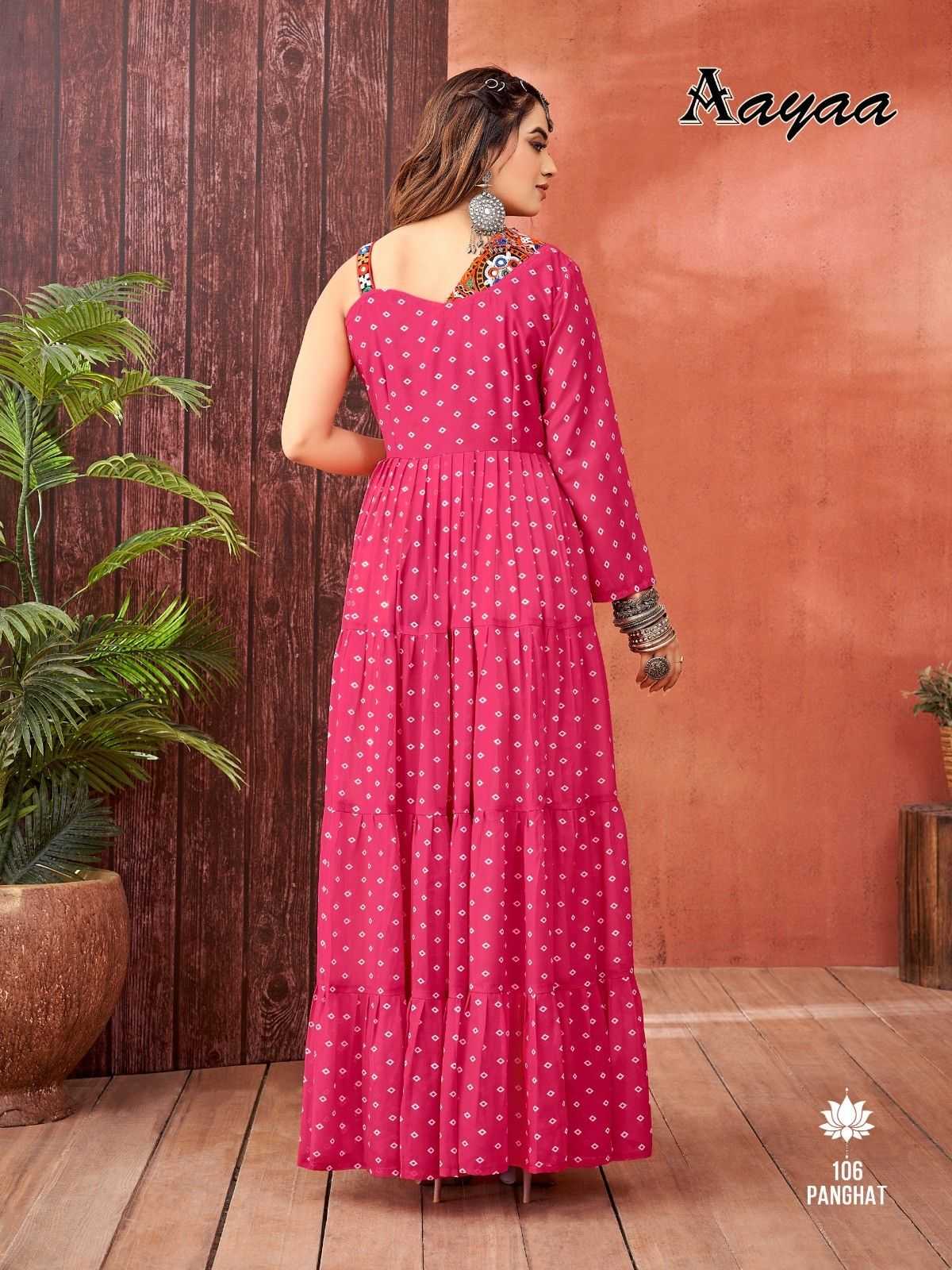 pr panghat vol 1 georgette navratri special readymade big size gown 