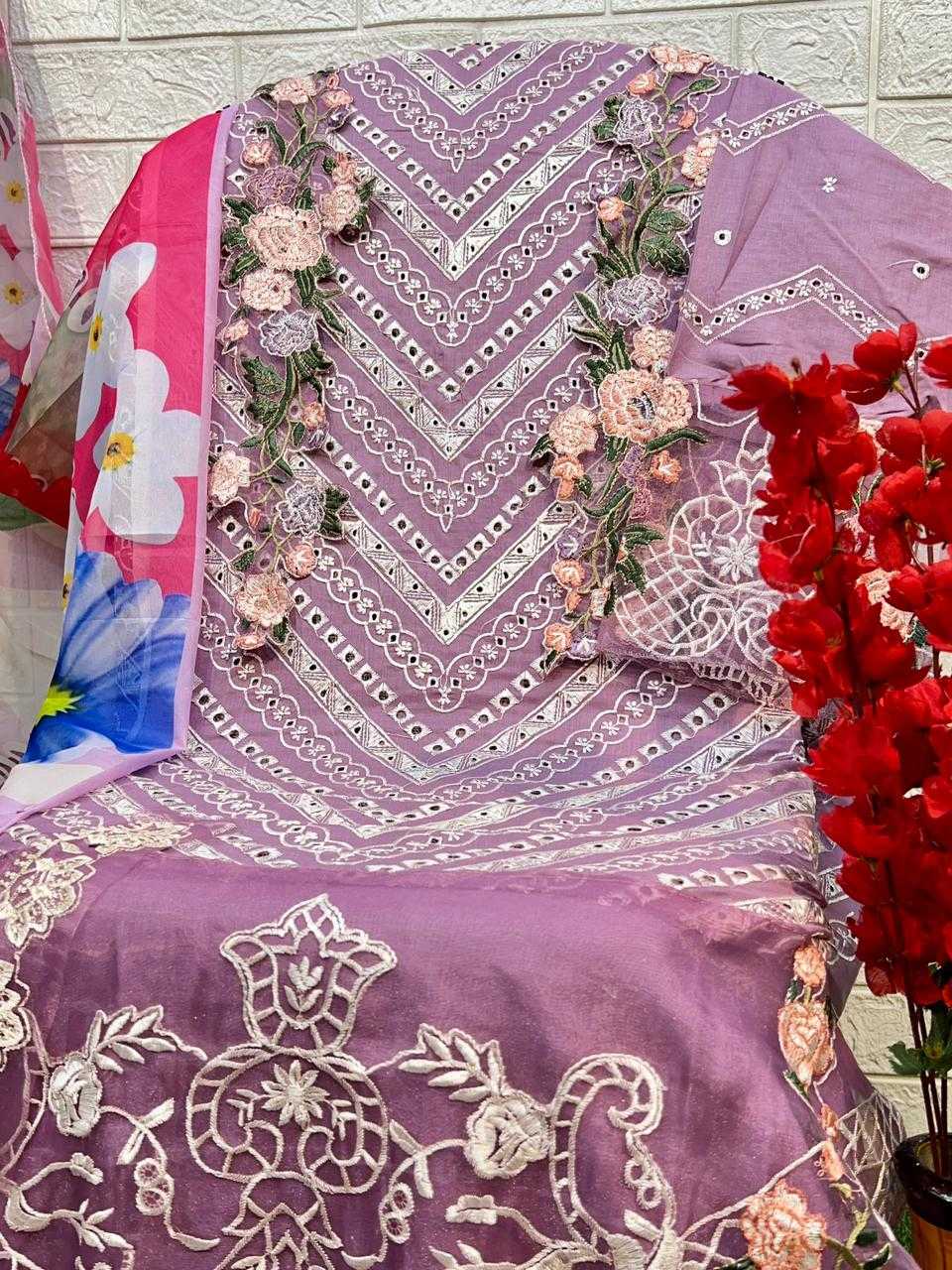 gul ahmed zaha 10310 cotton embroidery work designer full stitch big size pakistani dress