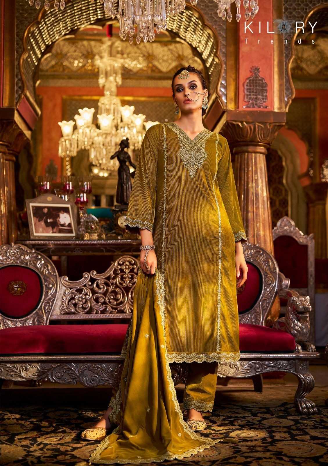 kilory trends dilruba winter special readymade velvet designer big size suit 