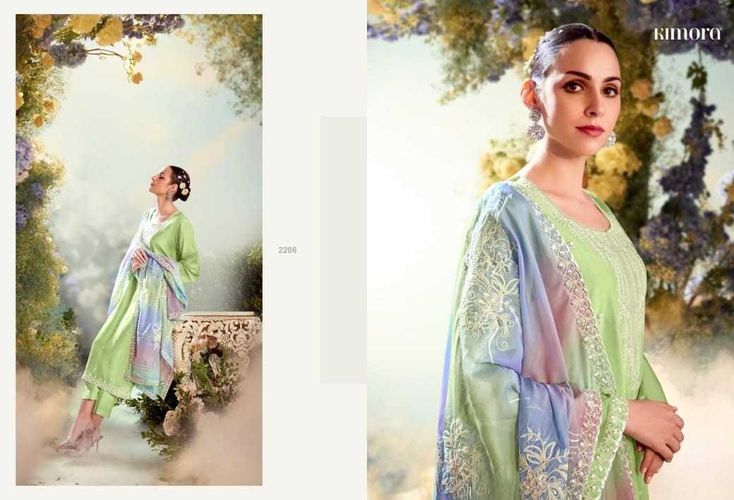 kimora dastoor vol 50 2201-2206 modal silk designer readymade big size 3pcs dress