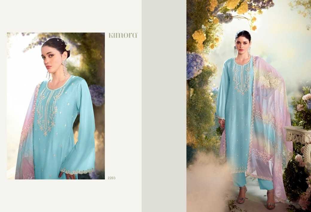 kimora dastoor vol 50 2201-2206 modal silk designer readymade big size 3pcs dress