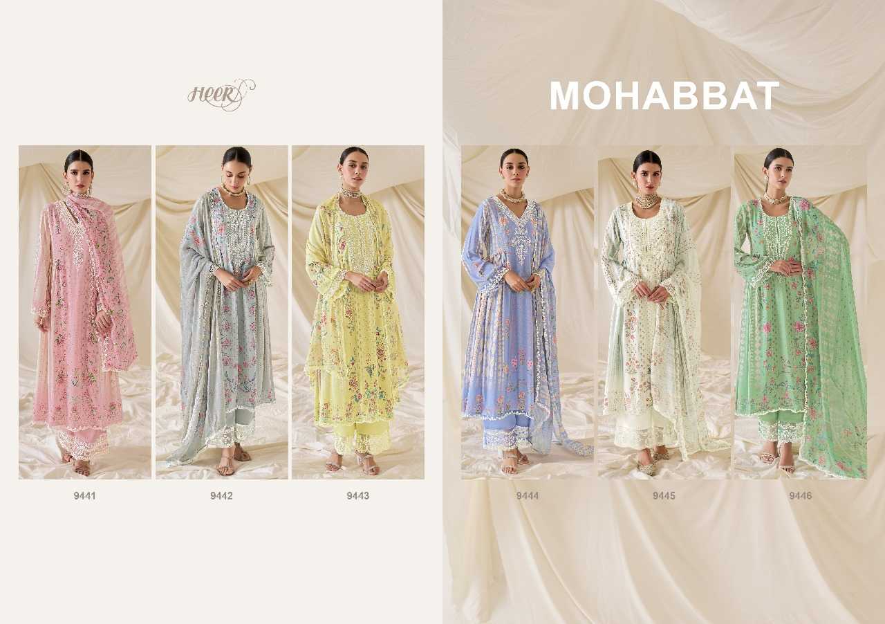 kimora mohabbat 9441-9446 embroidery muslin full stitch big size pakistani salwar suit 