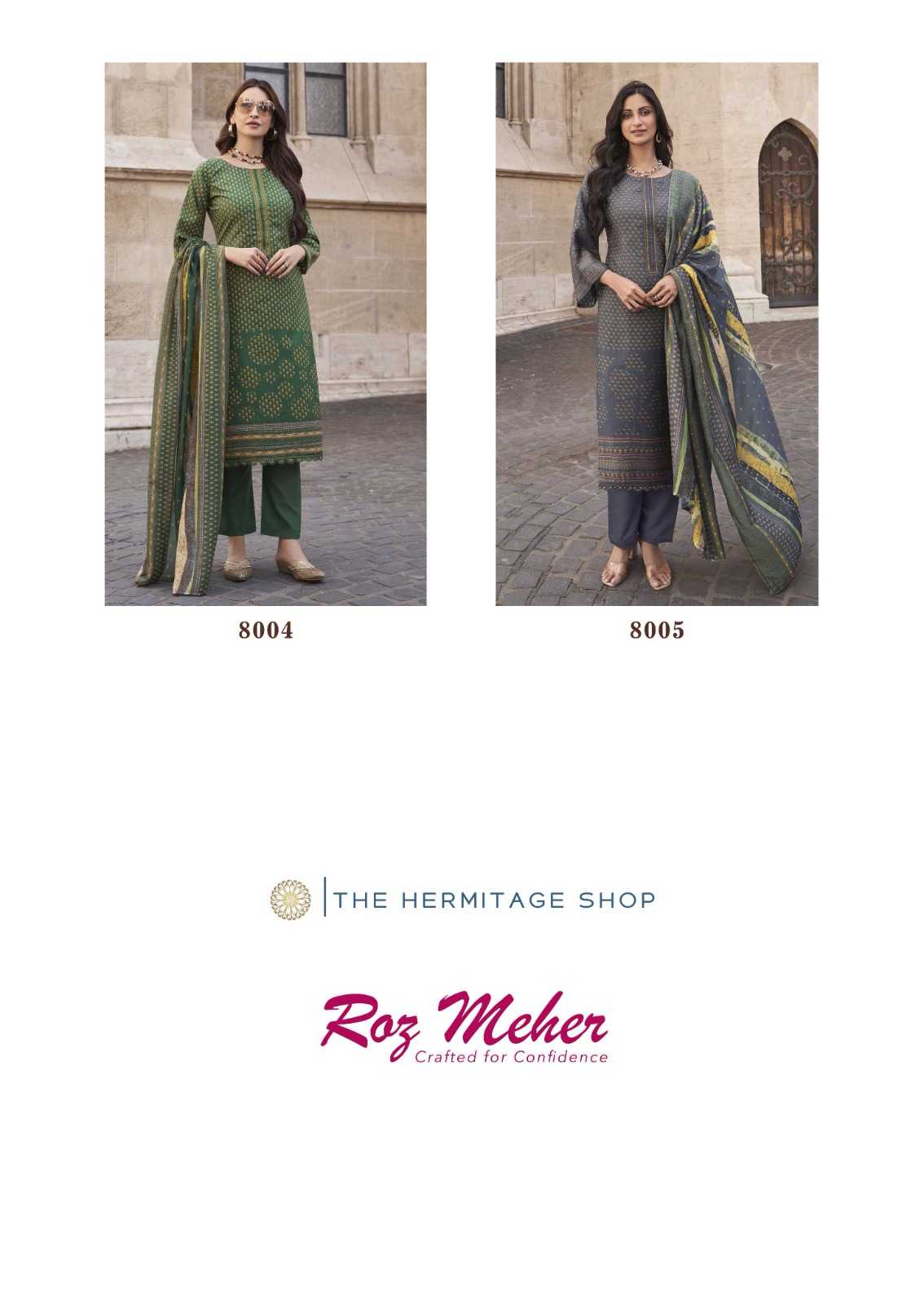 the hermitage roz meher karachi prints readymade pakistani style salwar suit 