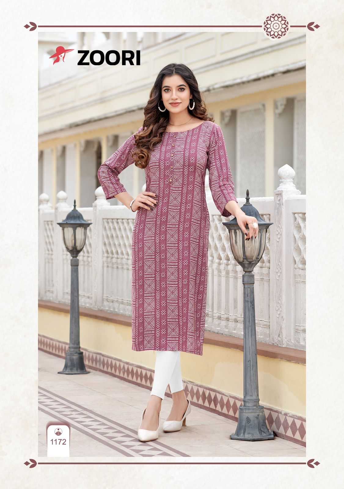 zoori akshara vol 29 hit design readymade rayon big size long kurtis 