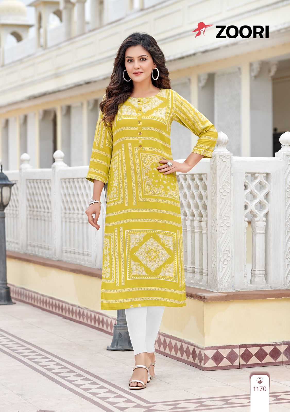 zoori akshara vol 29 hit design readymade rayon big size long kurtis 
