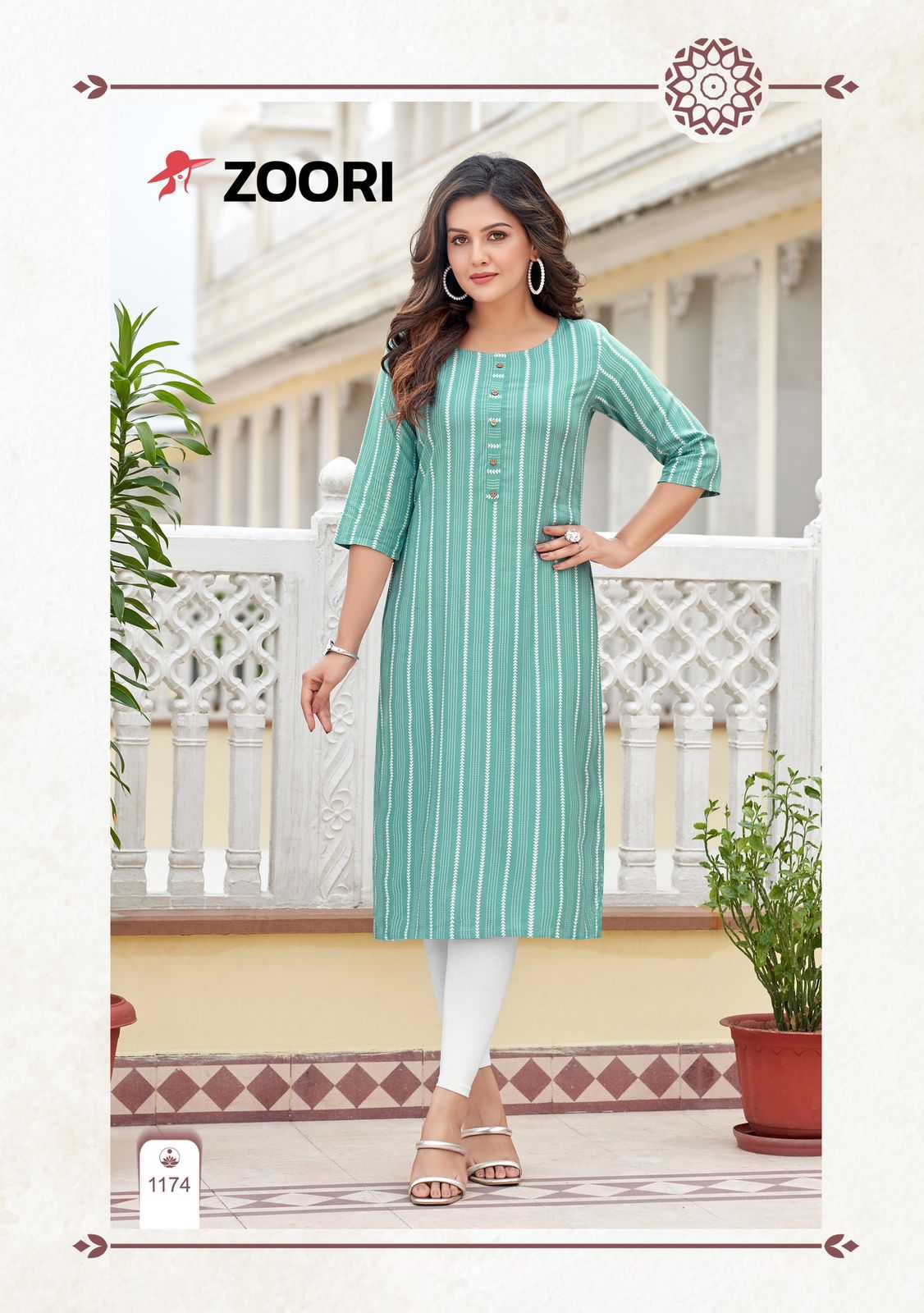 zoori akshara vol 29 hit design readymade rayon big size long kurtis 