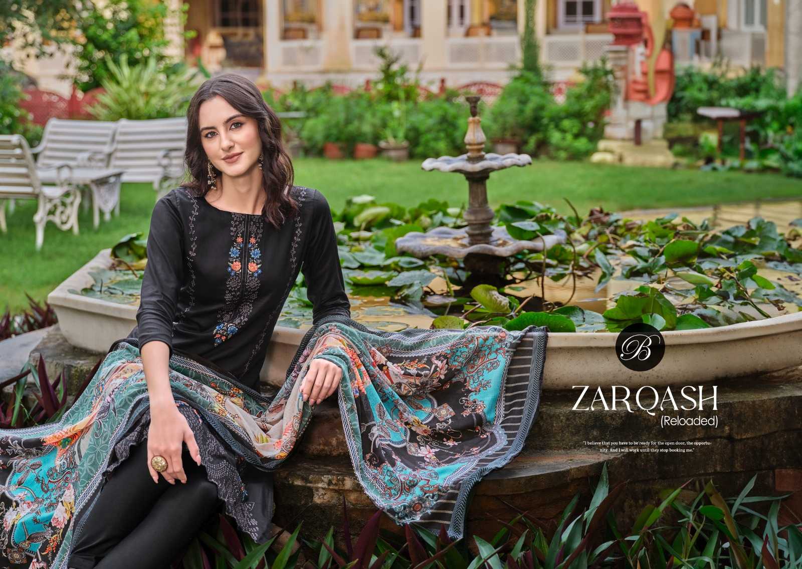 belliza designer zarqash amazing work full stitch big size pakistani suit 