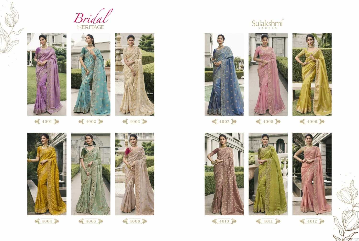 bridal heritage by sulakshmi tissue silk traditional saree supplier 