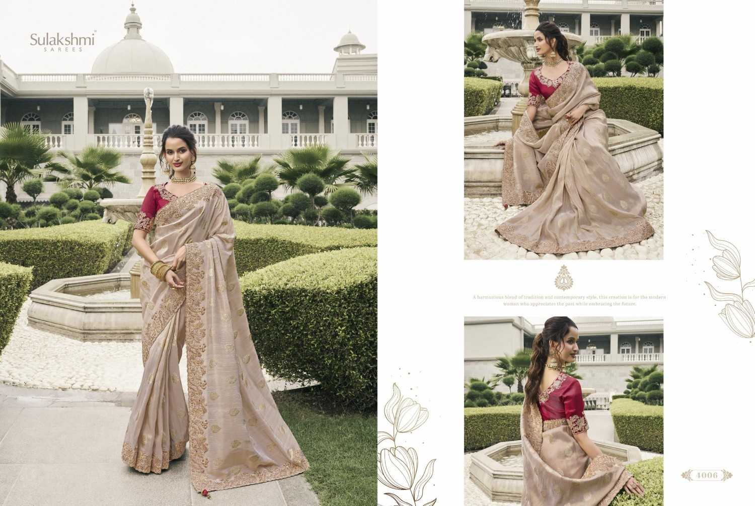 bridal heritage by sulakshmi tissue silk traditional saree supplier 