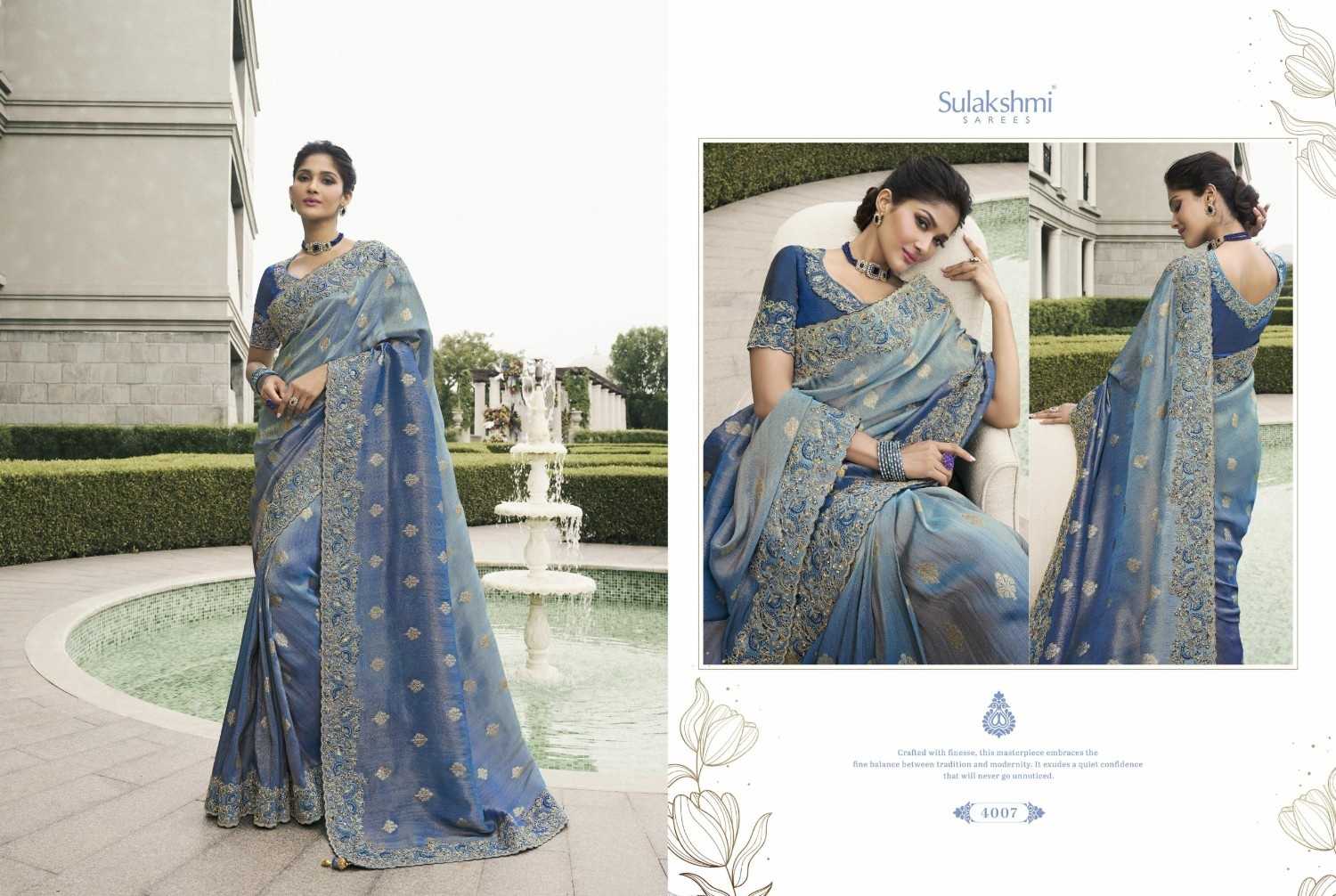 bridal heritage by sulakshmi tissue silk traditional saree supplier 