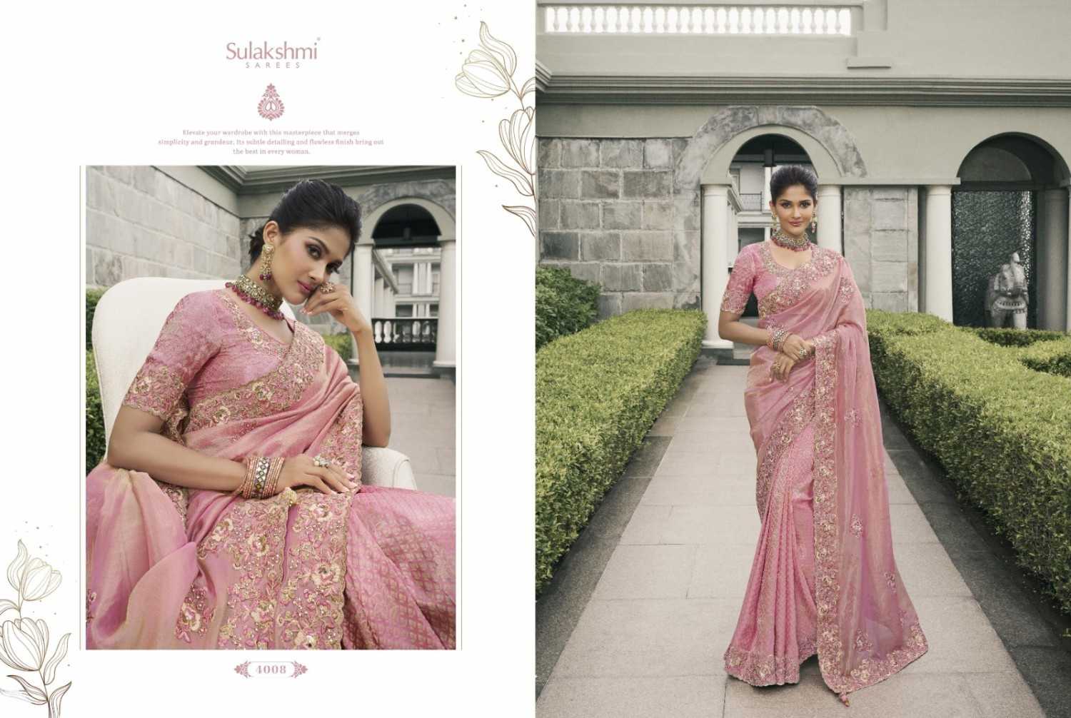 bridal heritage by sulakshmi tissue silk traditional saree supplier 
