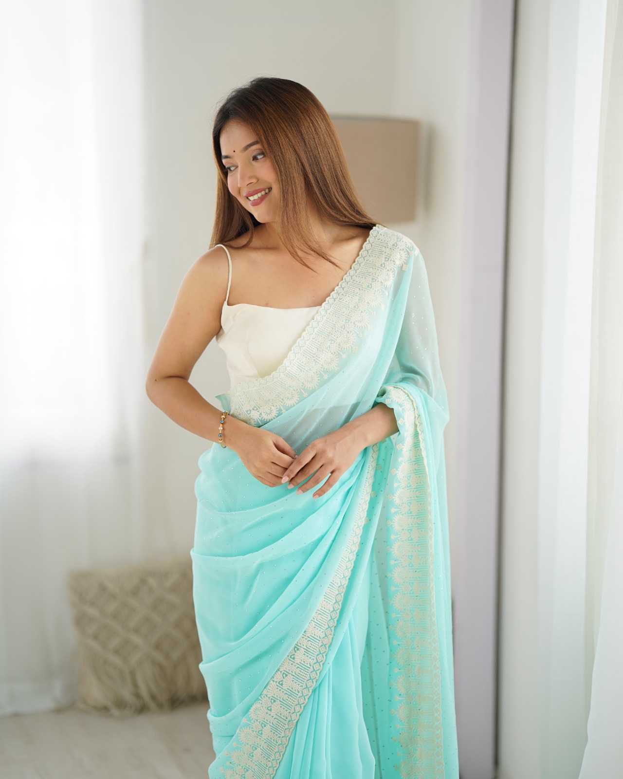 pr ds 684 comfortable georgette saree for women