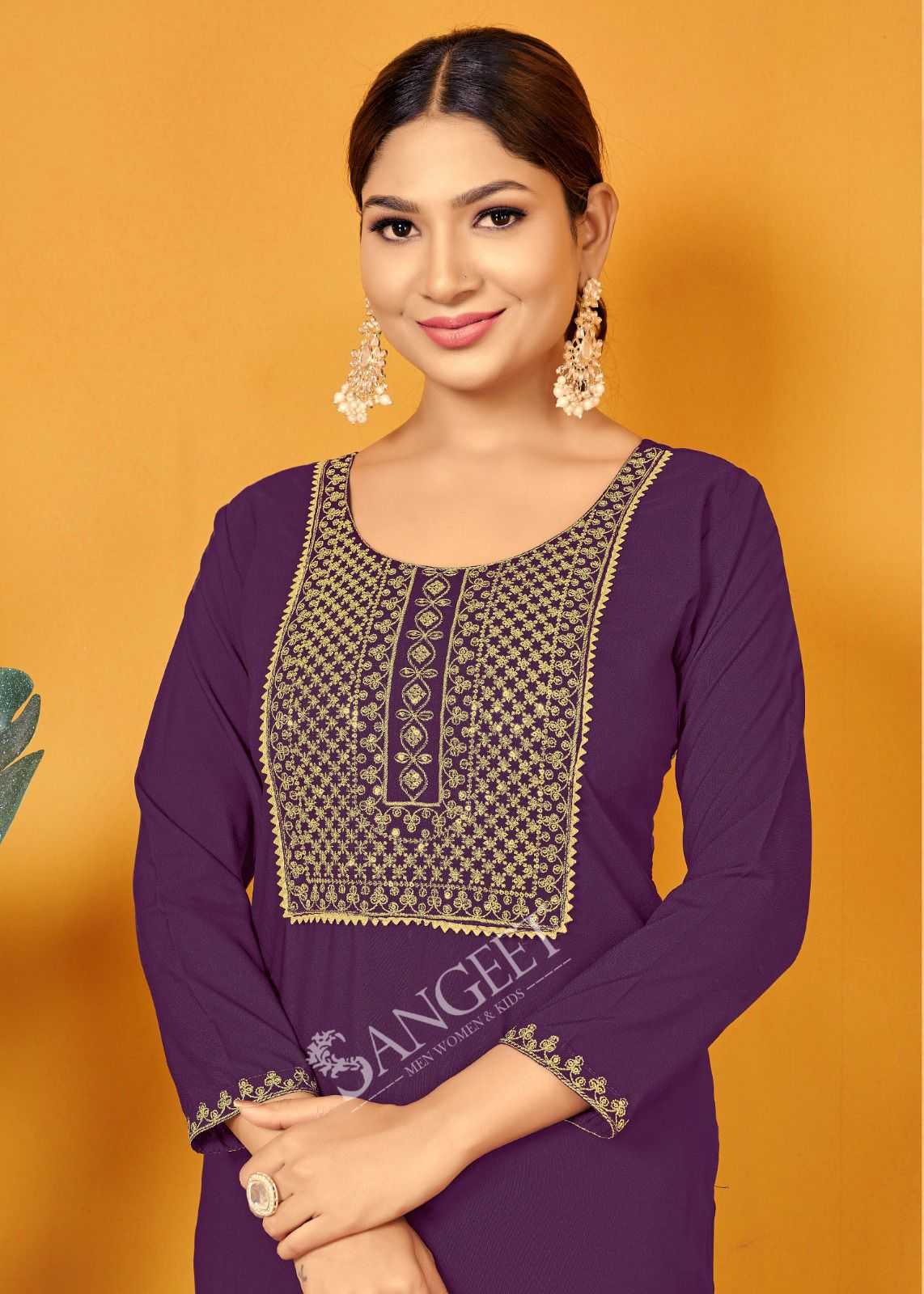 pr popcorn vol 1 malai rayon amazing work full stitch plus size kurtis 