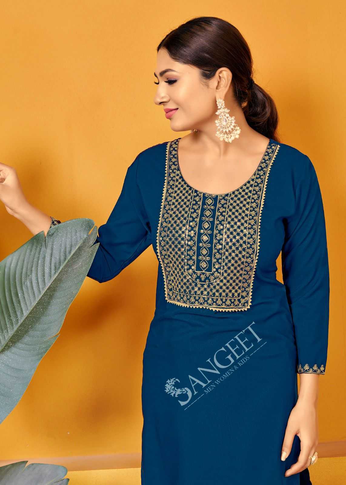 pr popcorn vol 1 malai rayon amazing work full stitch plus size kurtis 