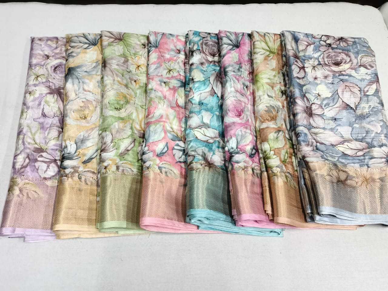 pr soft silk daily wear 8 color matching saree with blouse 