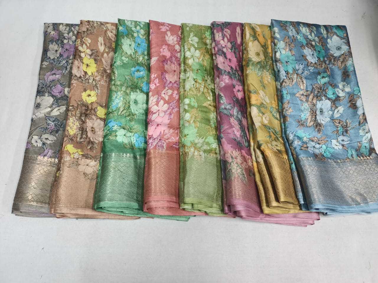 pr soft silk daily wear 8 color matching saree with blouse 