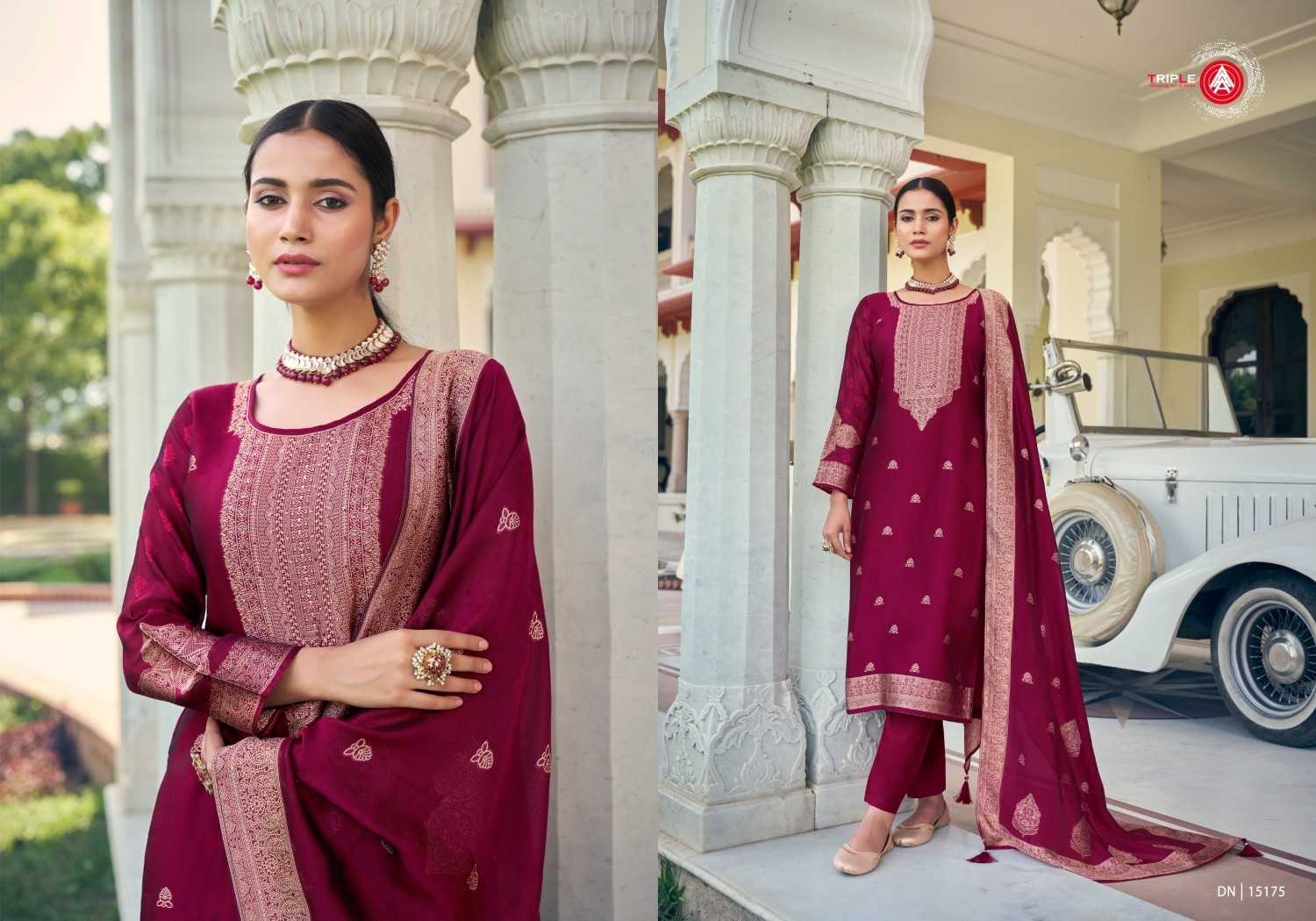 ride by forudots viscose jacquard designer full stitch big size salwar suit 