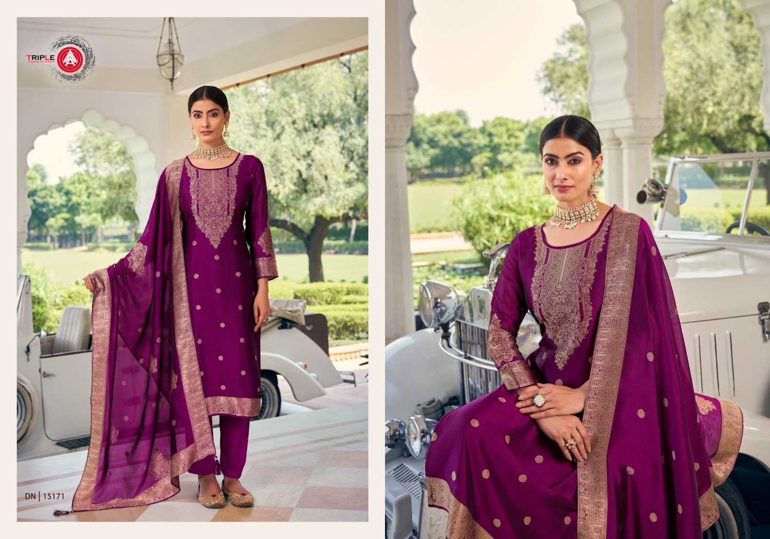 ride by forudots viscose jacquard designer full stitch big size salwar suit 