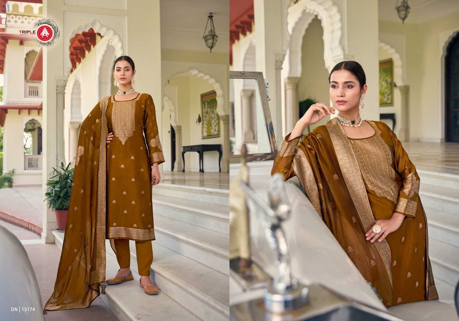 ride by forudots viscose jacquard designer full stitch big size salwar suit 