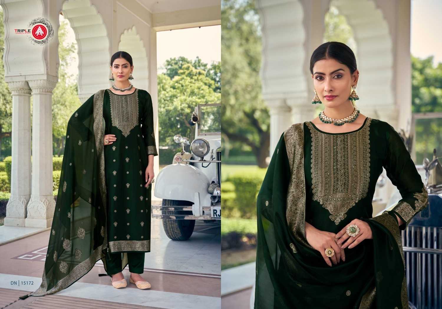 ride by forudots viscose jacquard designer full stitch big size salwar suit 