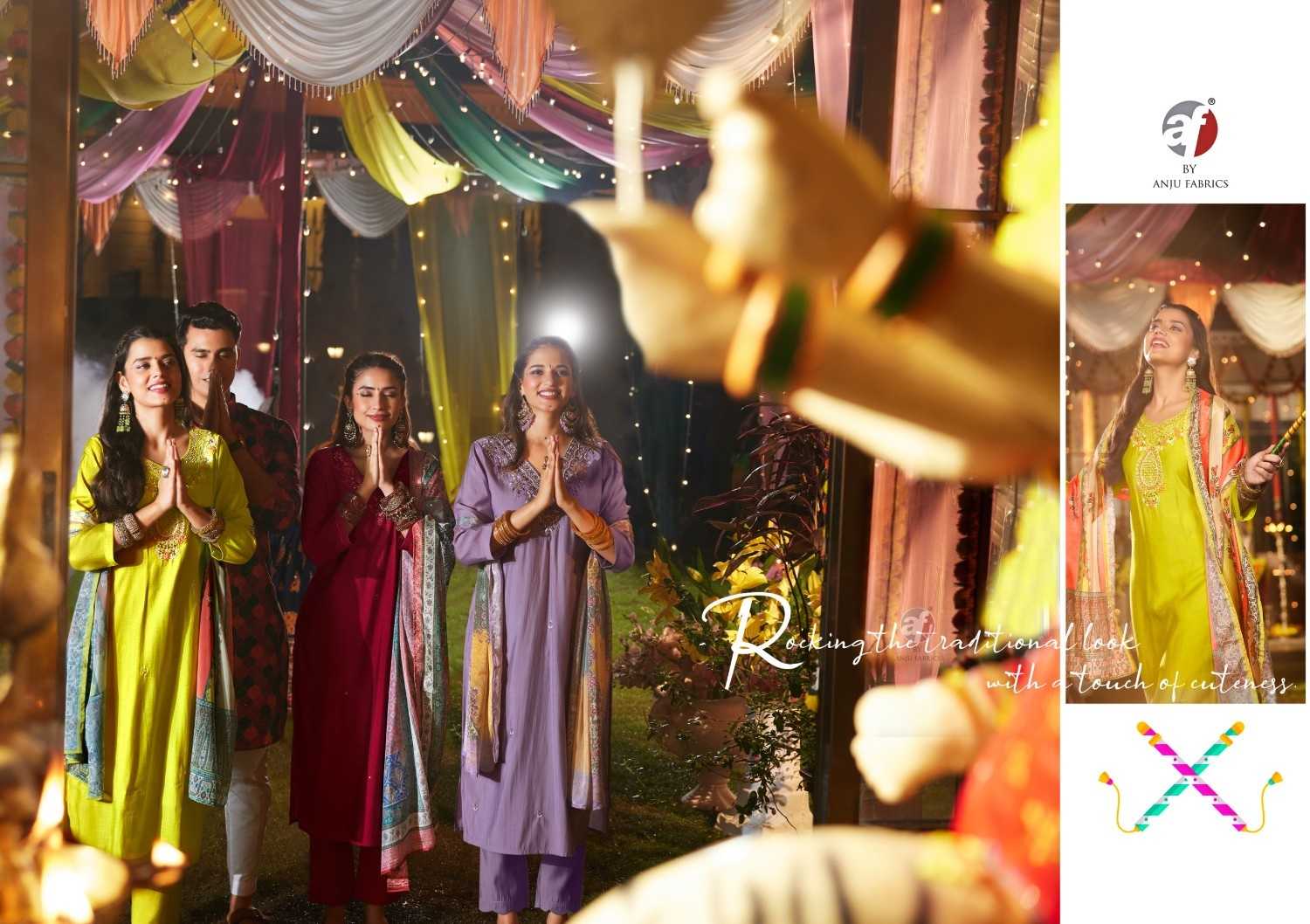 shararat vol 8 by anju fab modal silk readymade handwork big size party wear suit 