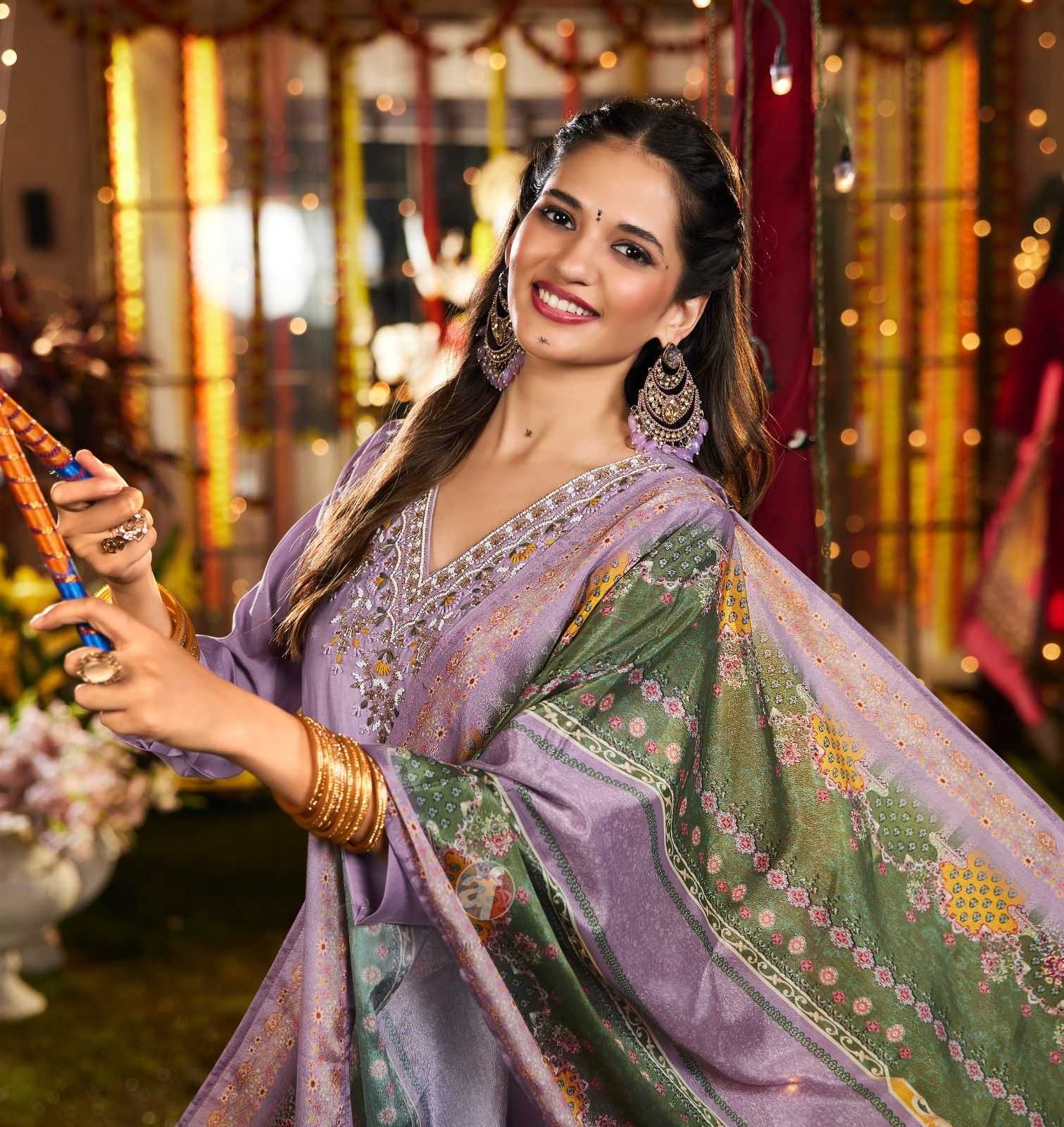 shararat vol 8 by anju fab modal silk readymade handwork big size party wear suit 