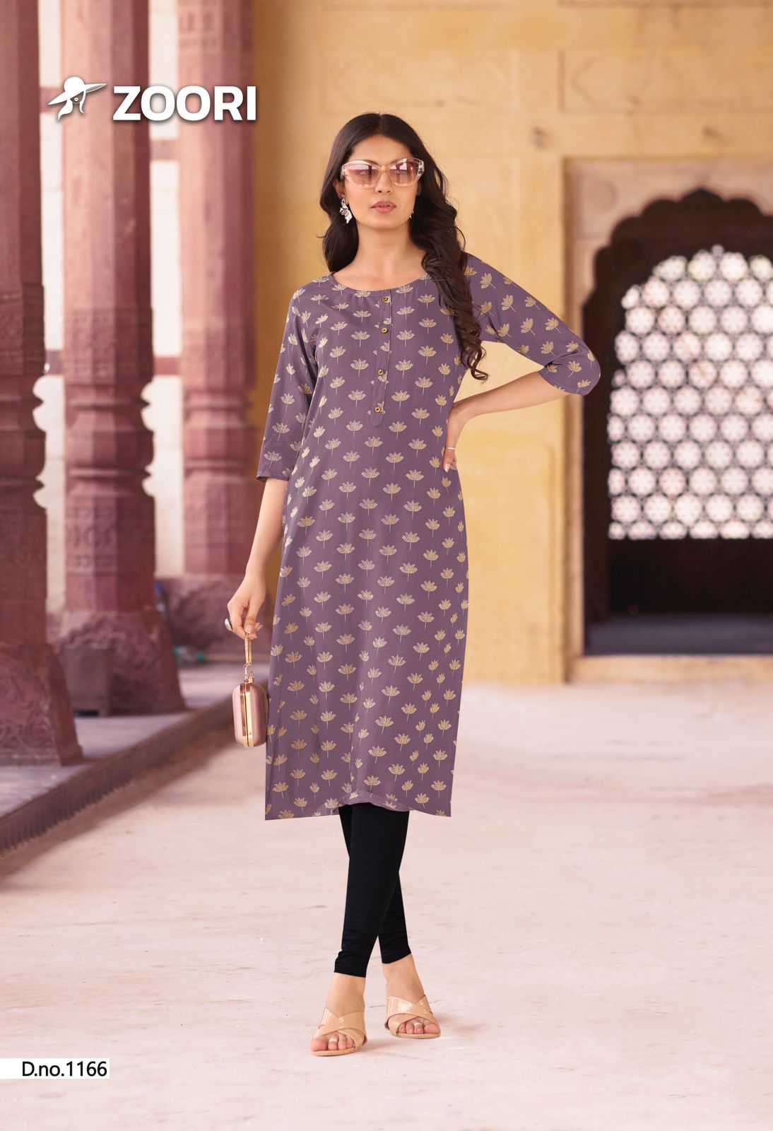 zoori akshara vol 28 rayon print readymade daily wear big size long kurtis 