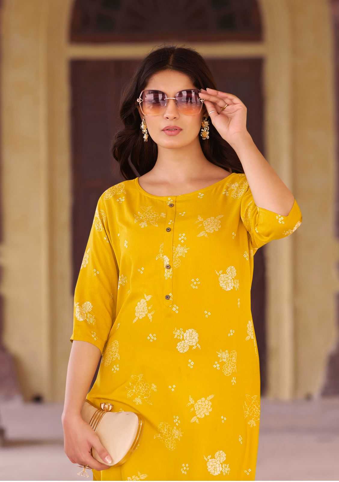 zoori akshara vol 28 rayon print readymade daily wear big size long kurtis 