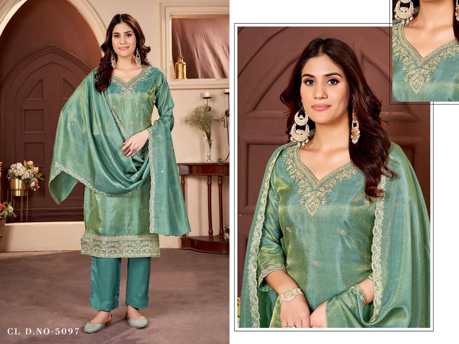 5097-5099 & 5131 by colorx simmer elegant style full stitch combo dress