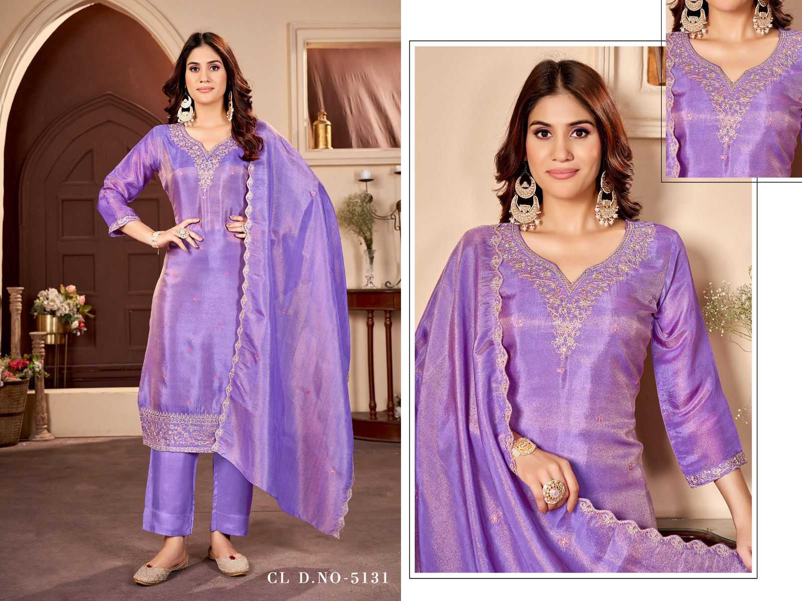 5097-5099 & 5131 by colorx simmer elegant style full stitch combo dress