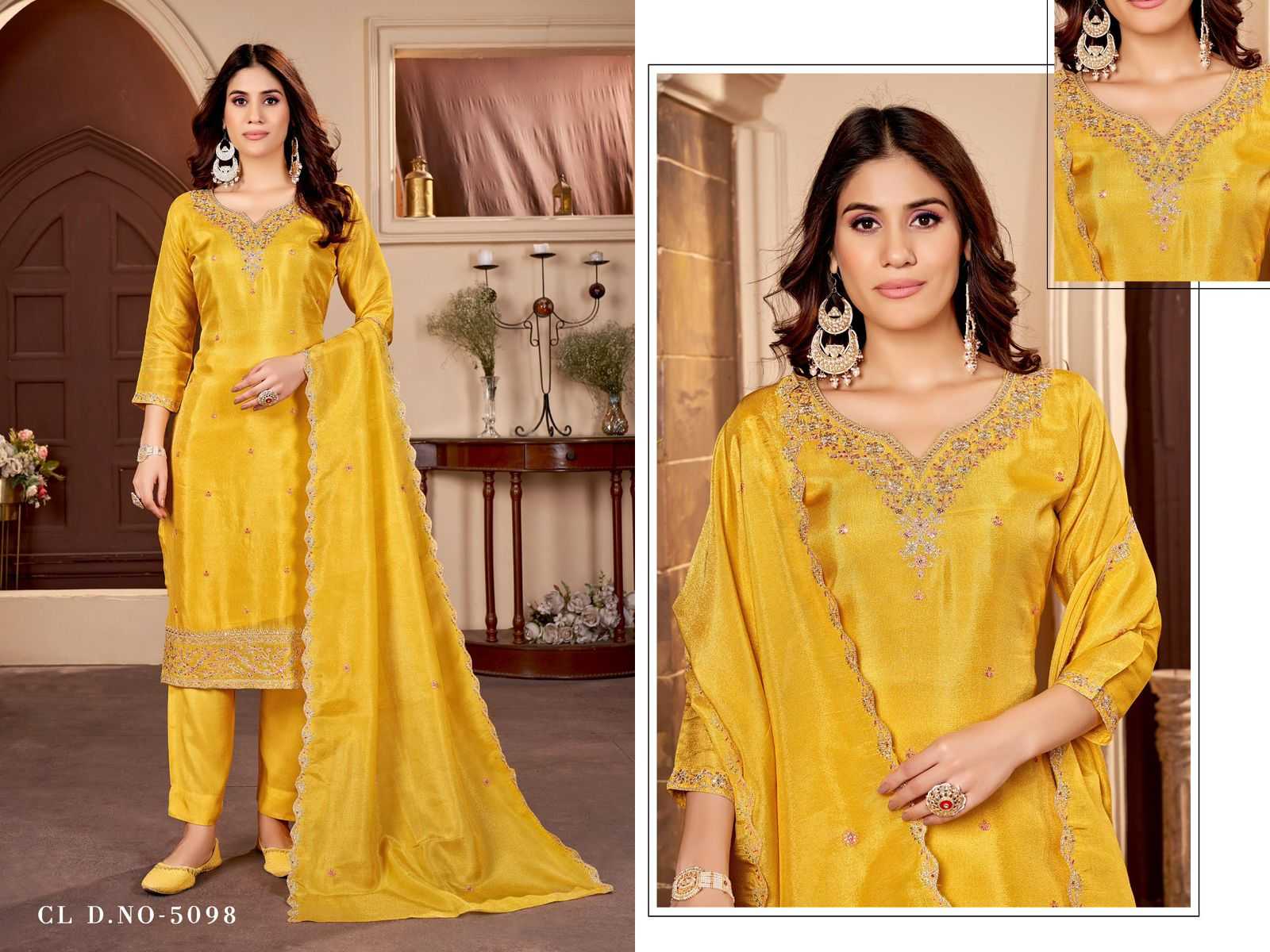 5097-5099 & 5131 by colorx simmer elegant style full stitch combo dress