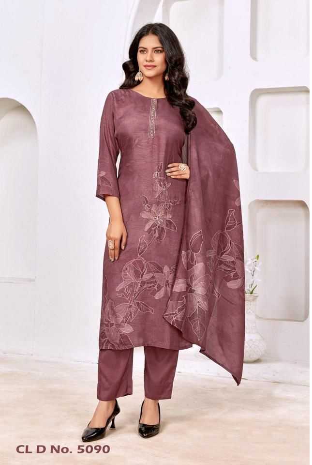 colorx 5087-5090 dola viscose readymade traditional wear 3pcs combo dress