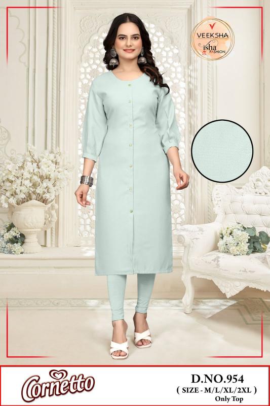 corneto by veeksha imported sharvani pattern combo readymade kurti