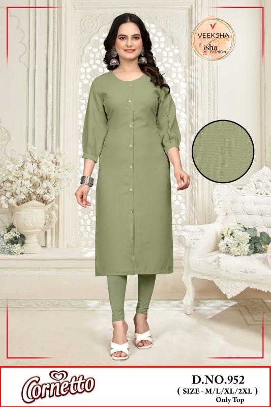corneto by veeksha imported sharvani pattern combo readymade kurti