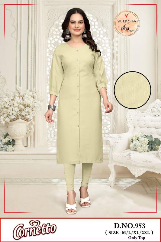 corneto by veeksha imported sharvani pattern combo readymade kurti