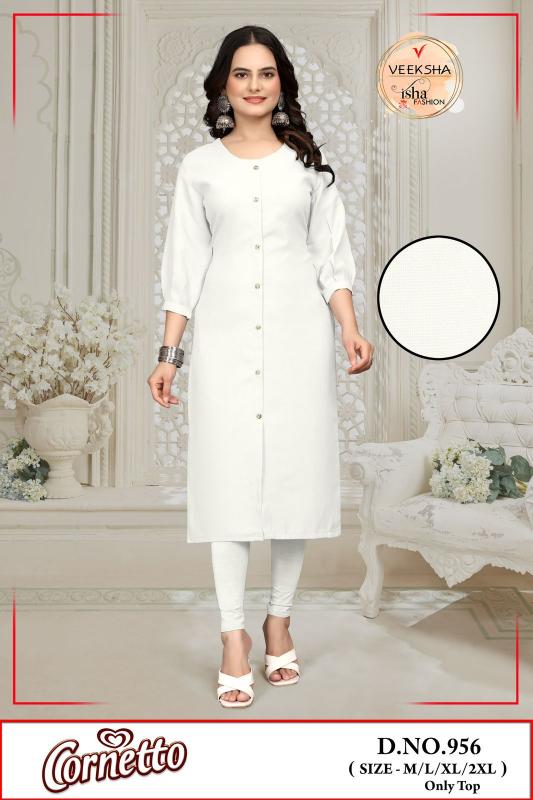 corneto by veeksha imported sharvani pattern combo readymade kurti